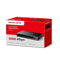 Mercusys MS108GS 8-Port Gigabit Switch - Steel Case Desktop/Wall Mount Mercusys MS108GS 8-Port Gigabit Switch - Steel Case Desktop/Wall Mount